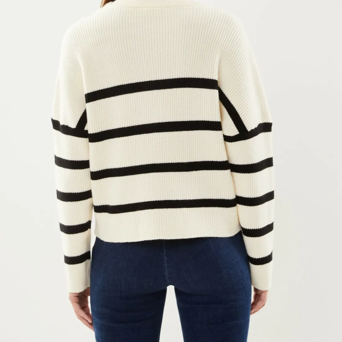 Pull CELIAN - Ecru/Noir en viscose