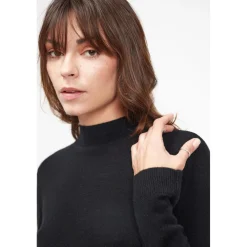 Pull col cheminee femme ZUELLA en cachemire noir