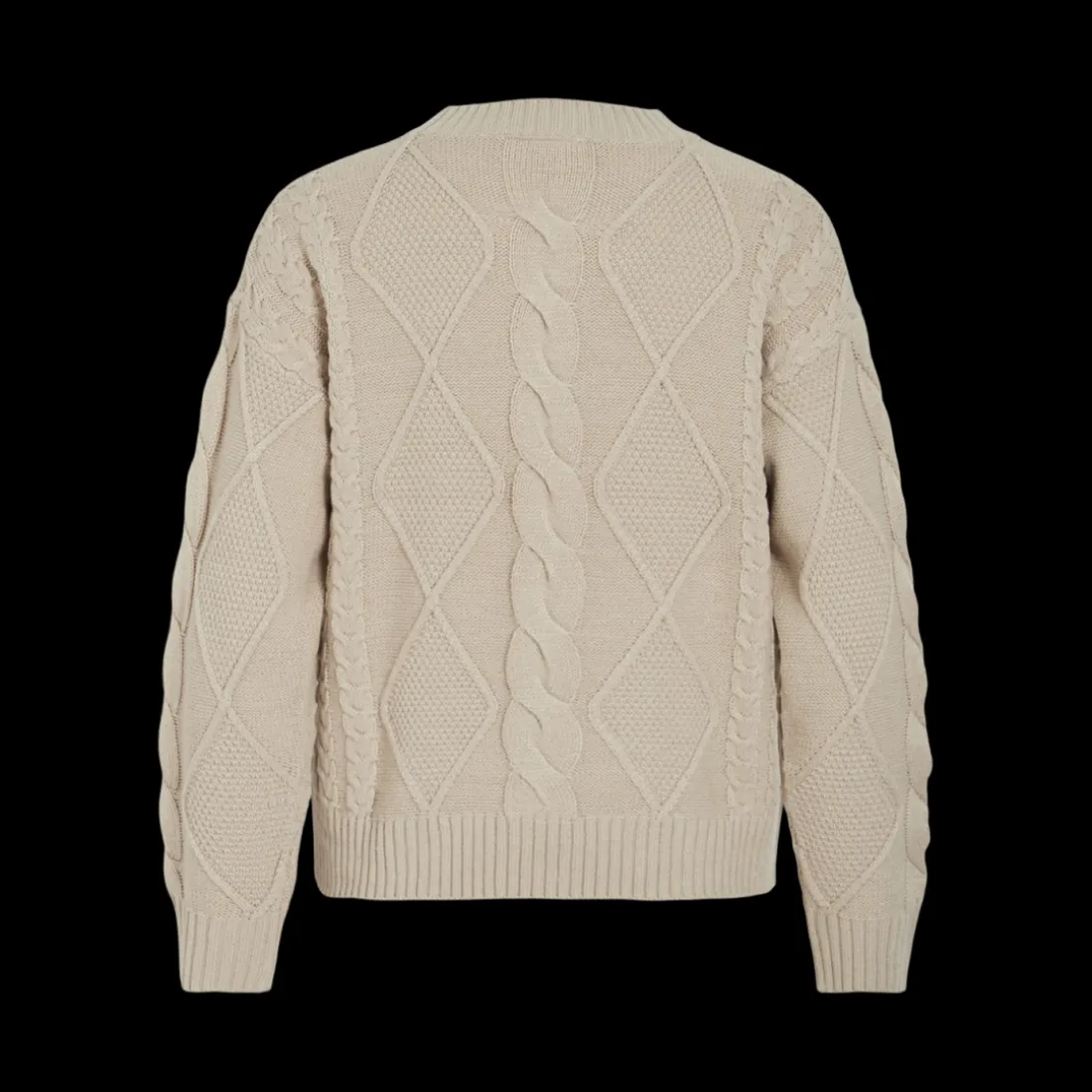 Pull col rond gris clair Gwen