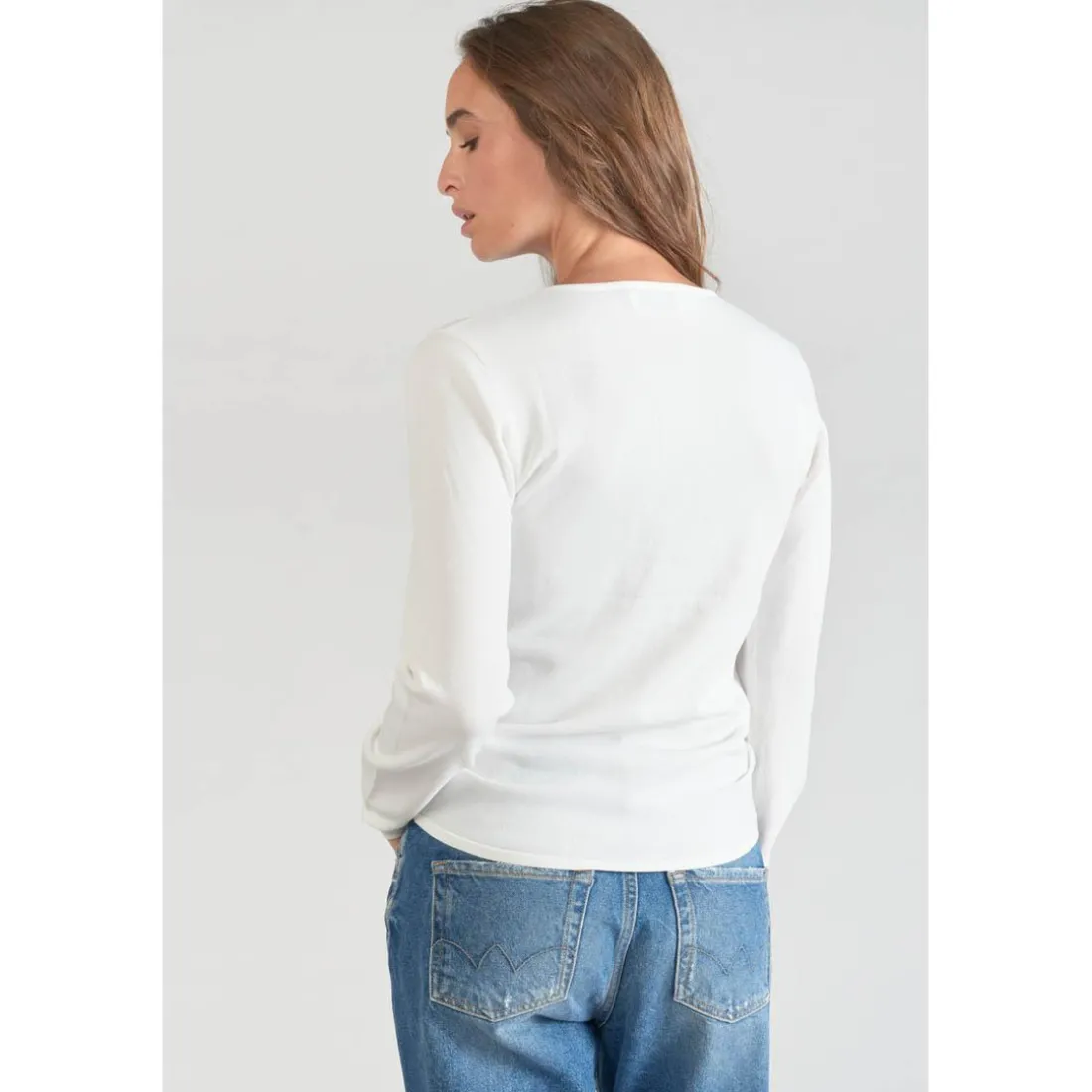 Pull DUNI blanc en viscose