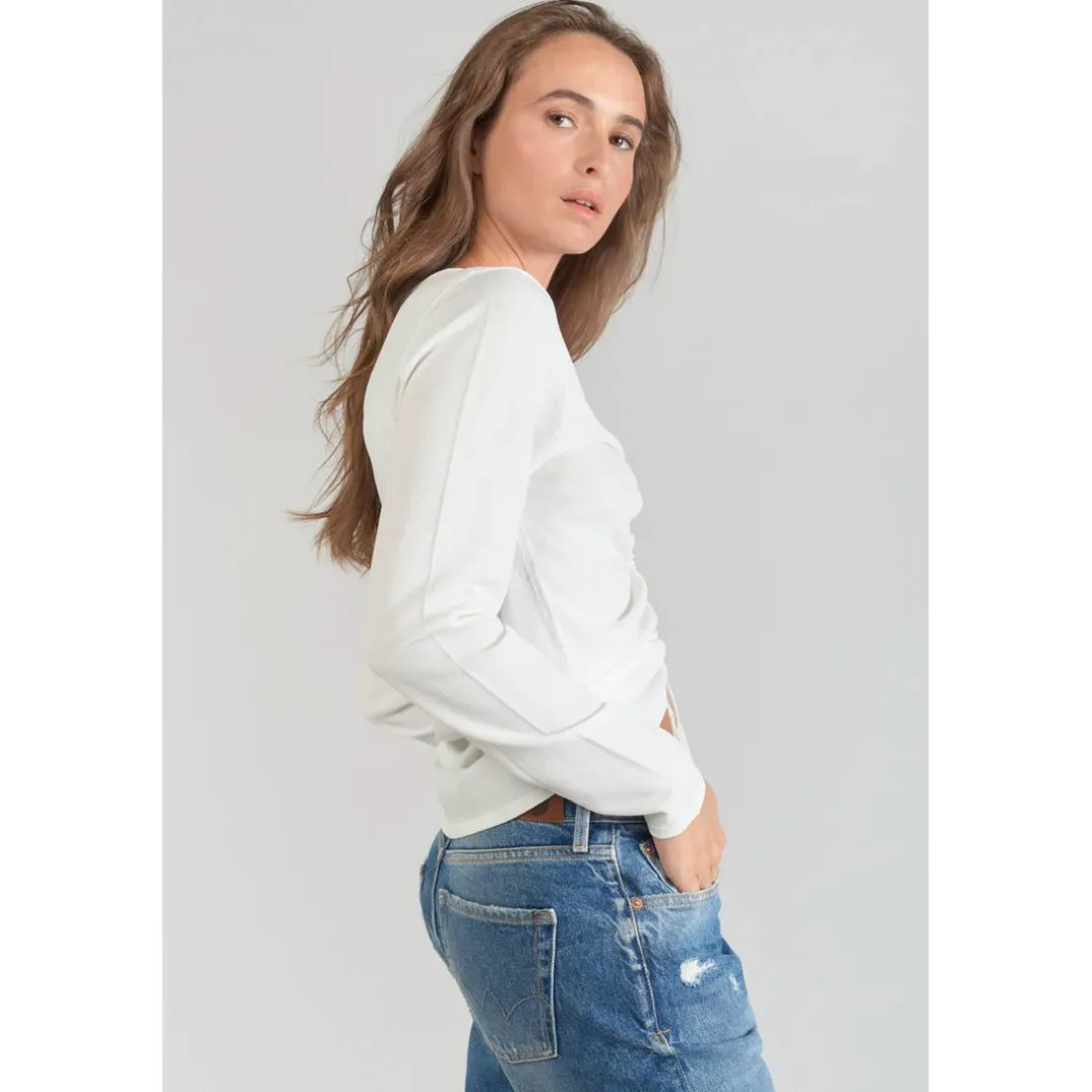 Pull DUNI blanc en viscose