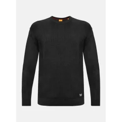 Pull en coton LEWIS Black noir