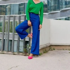 Pull en coton MANON vert