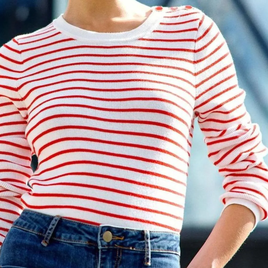 Pull en coton MOLLY rouge
