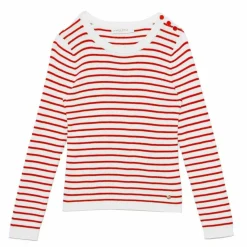 Pull en coton MOLLY rouge