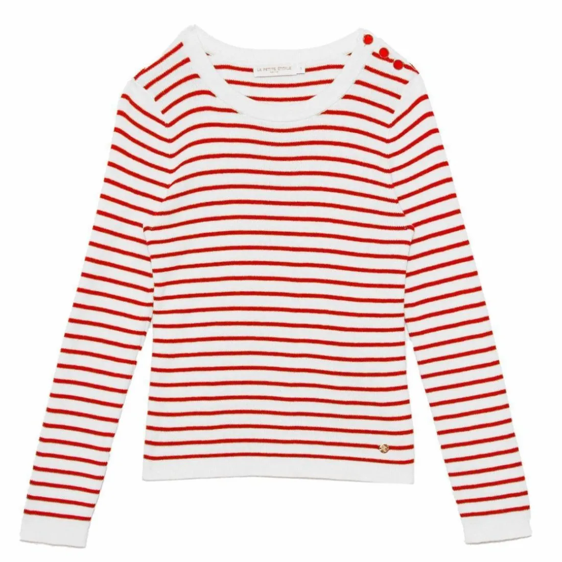 Pull en coton MOLLY rouge