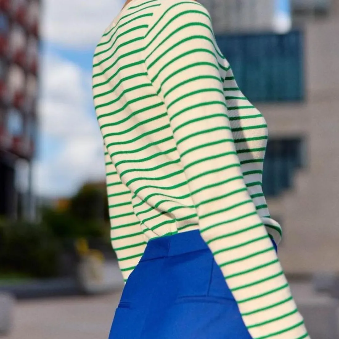Pull en coton MOLLY vert