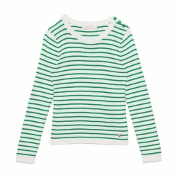 Pull en coton MOLLY vert