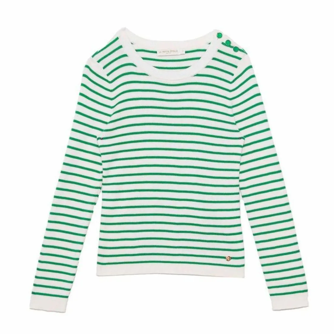 Pull en coton MOLLY vert