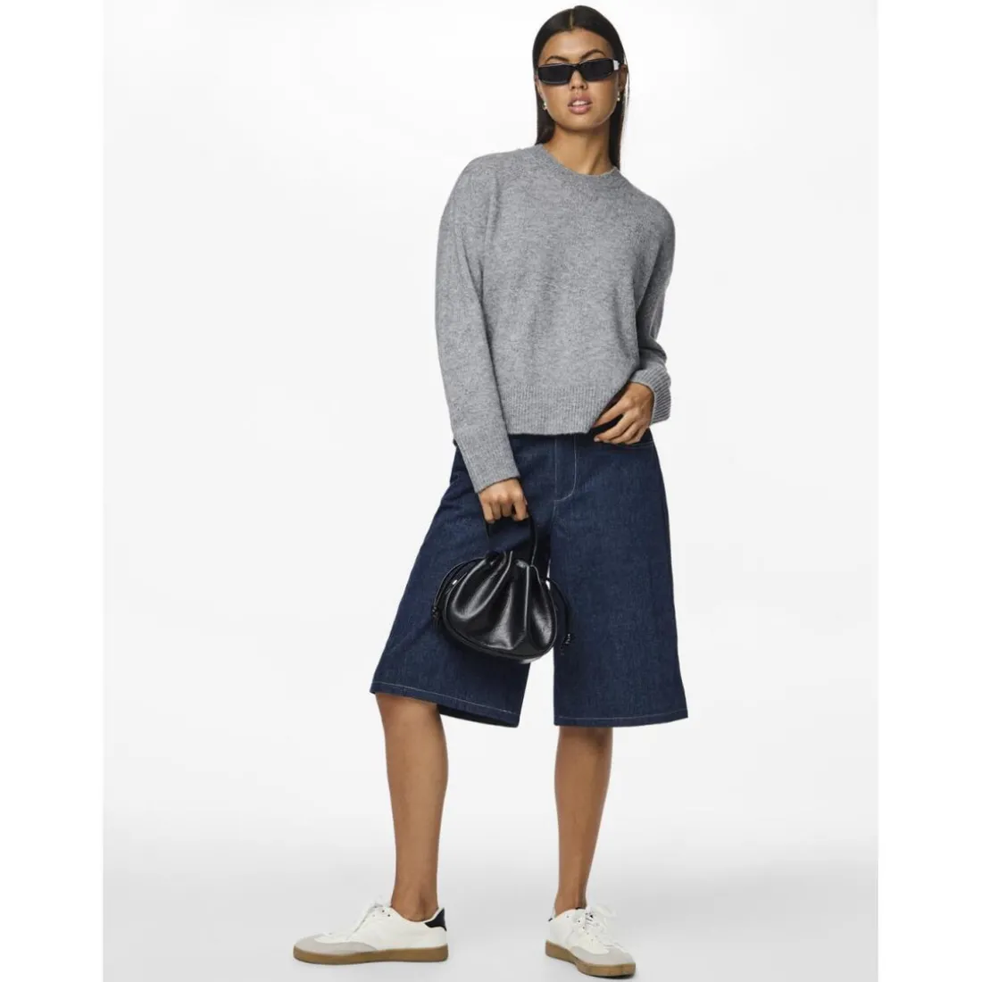 Pull en maille ample Malou gris Pia