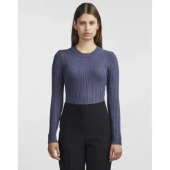 Pull en maille bleu Adele