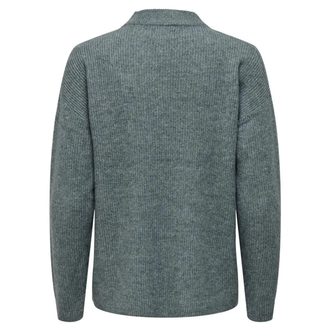 Pull en maille col rond col rond vert foncé Pia