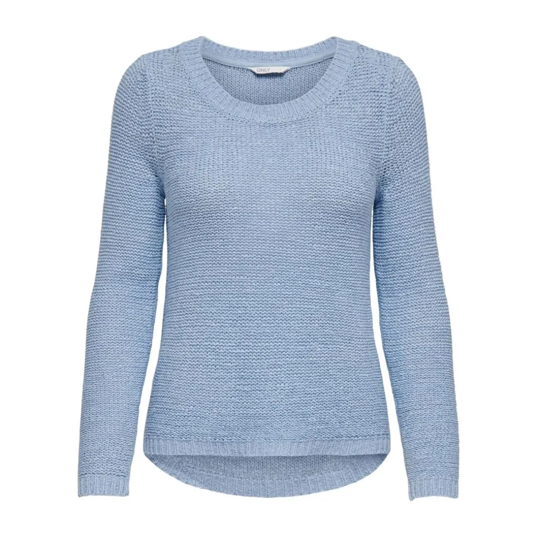 Pull en maille col rond col rond bleu clair Olia