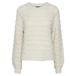 Pull en maille col rond Jayda marron Julia