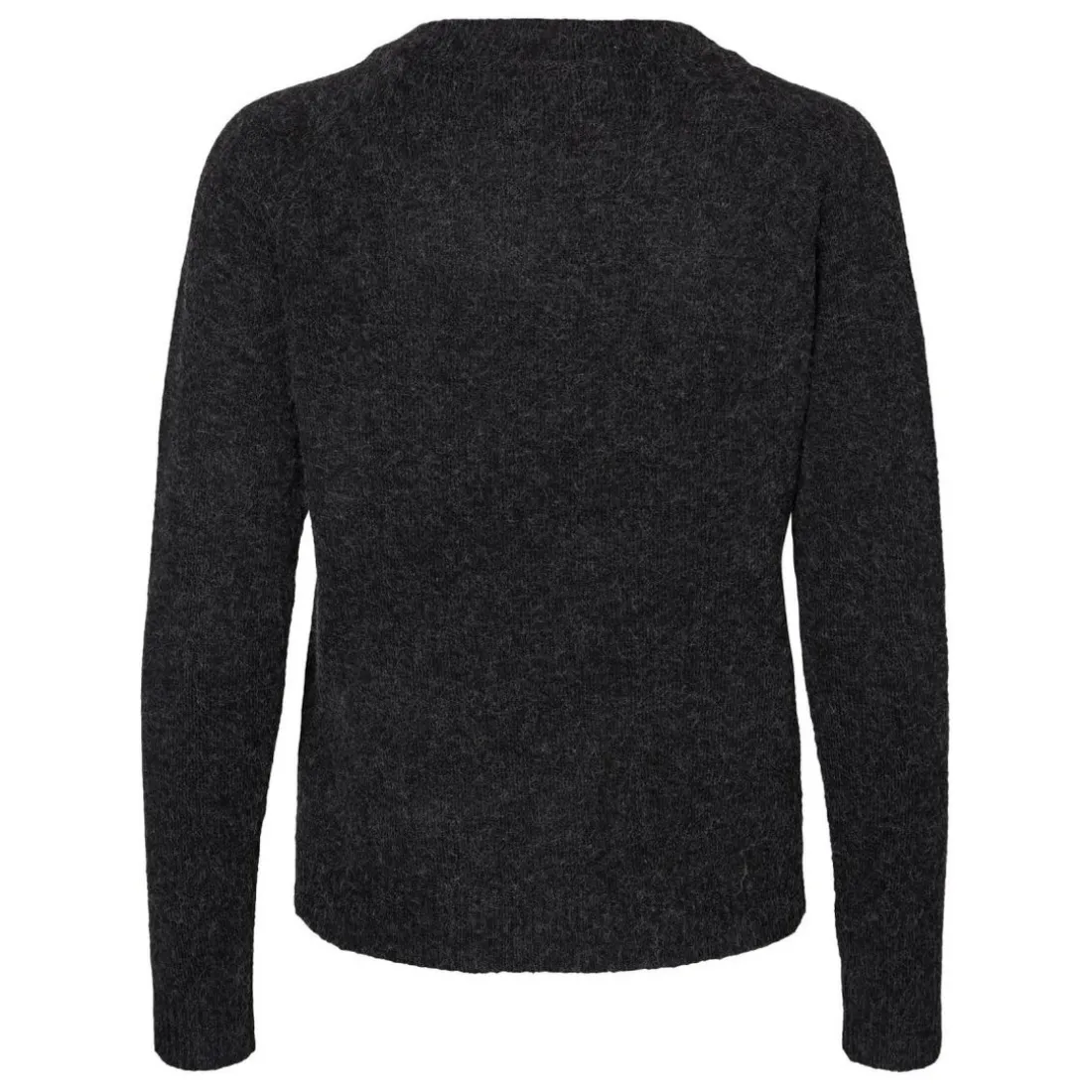Pull en maille Col rond Manches longues noir Pia