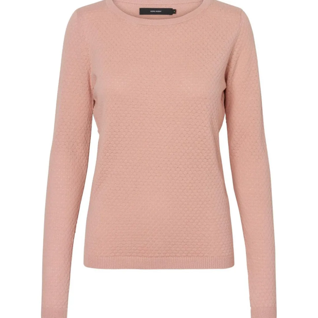 Pull en maille Col rond Manches longues rose Alice