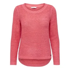Pull en maille Col rond Manches longues rose Lou