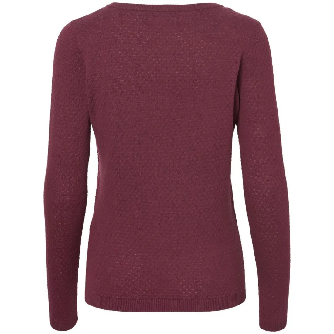 Pull en maille Col rond Manches longues violet Cate