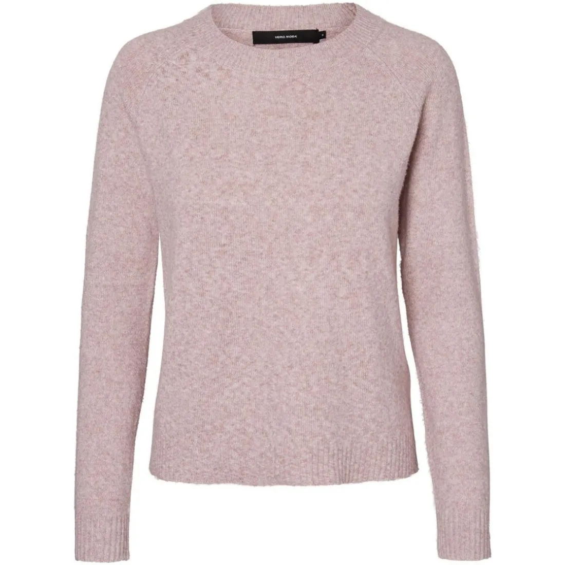 Pull en maille Col rond Manches longues violet Nola