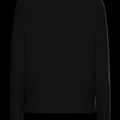 Pull en maille col rond noir Juliana