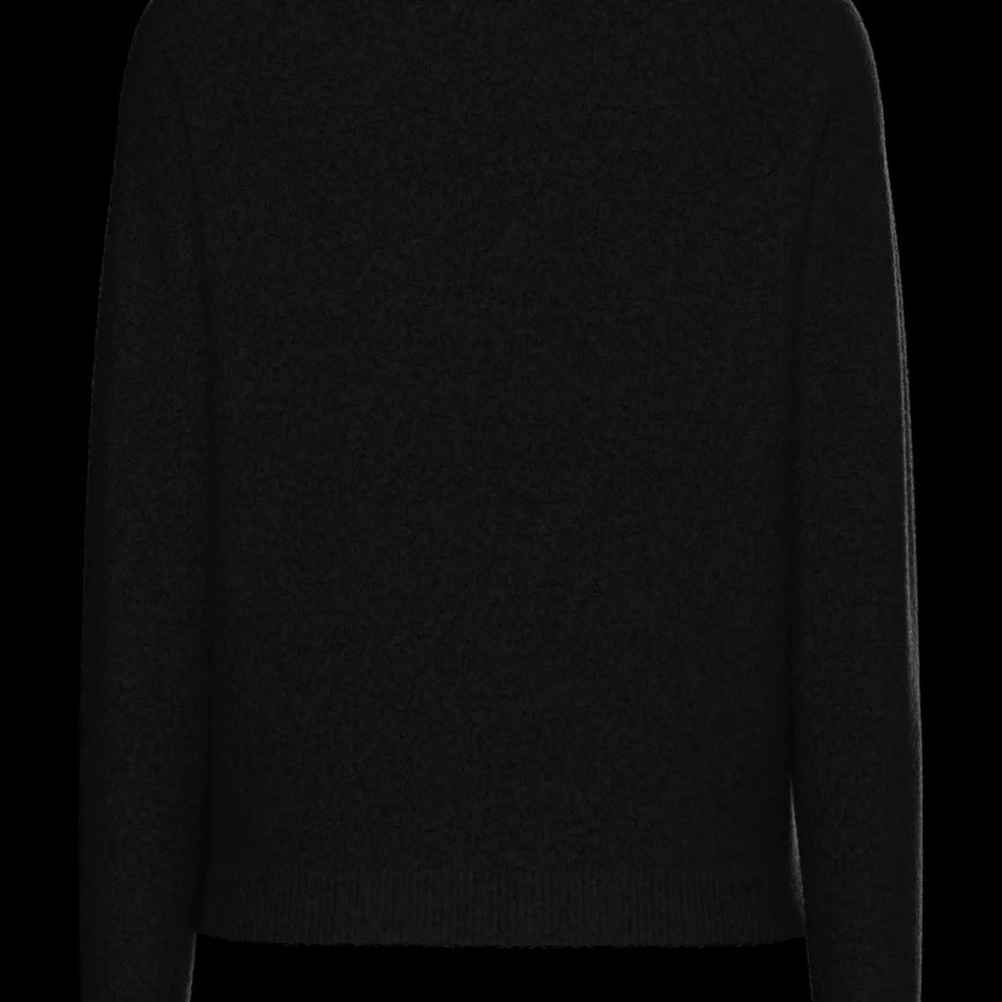 Pull en maille col rond noir Juliana