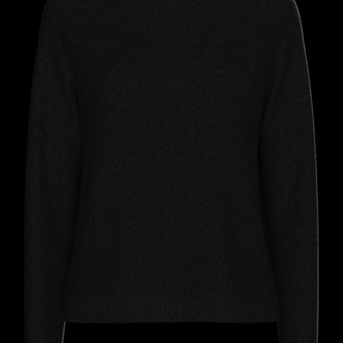 Pull en maille col rond noir Juliana