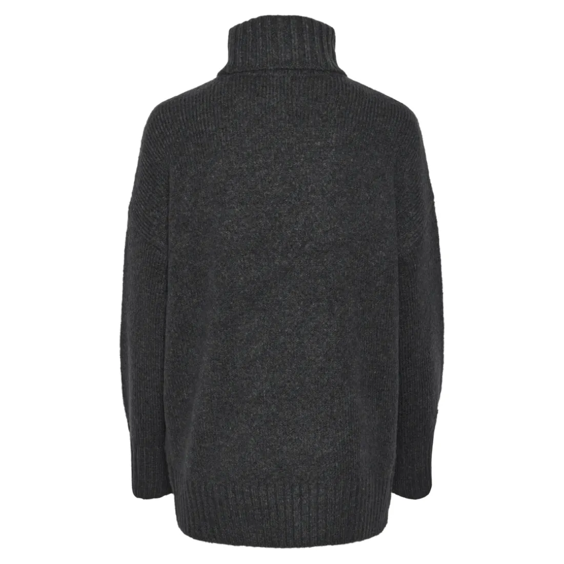 Pull en maille col roulé oversize Nancy gris Hana