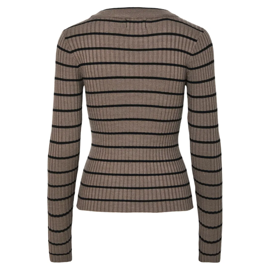 Pull en maille Crista à rayures gris en viscose Ava