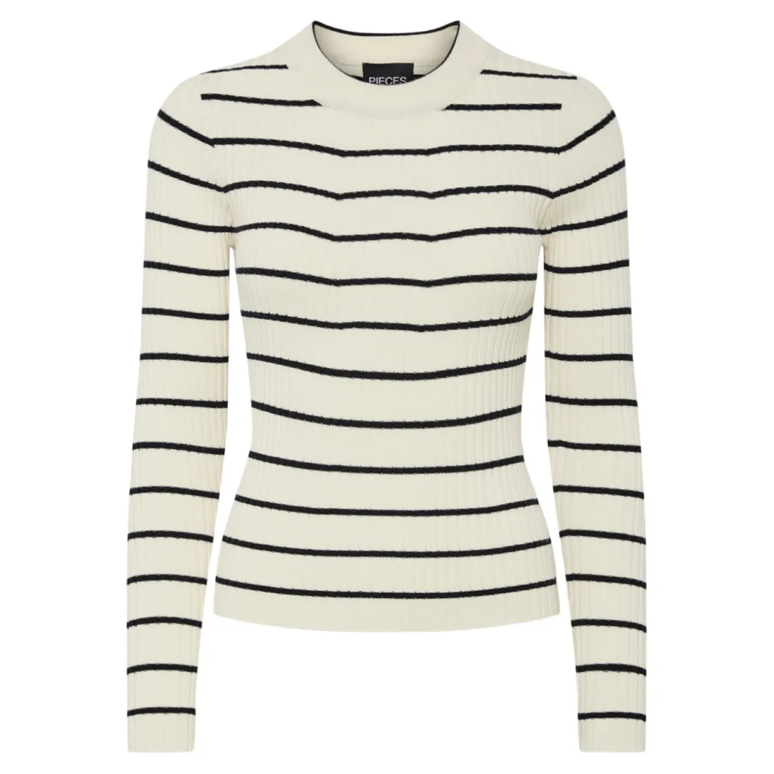 Pull en maille Crista à rayures marron en viscose Bree