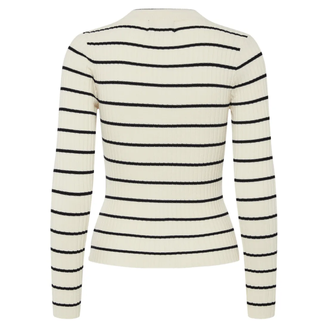 Pull en maille Crista à rayures marron en viscose Bree
