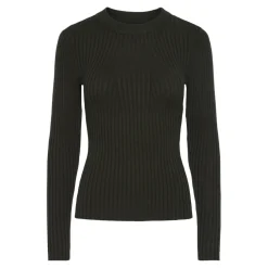 Pull en maille Crista à rayures vert en viscose Élise Elise