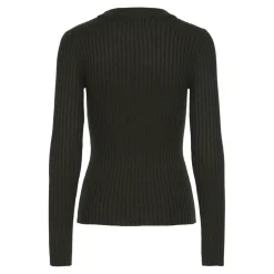 Pull en maille Crista à rayures vert en viscose Élise Elise