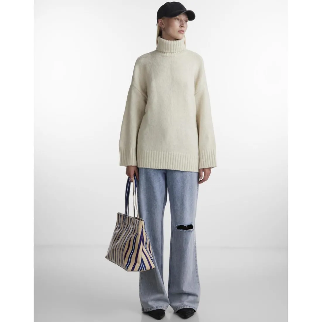 Pull en maille gris Aria