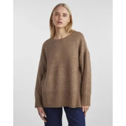 Pull en maille marron Bea