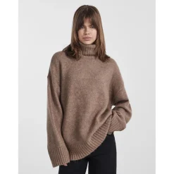 Pull en maille marron Sia