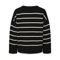 Pull en maille Mathilde en viscose noir Isa