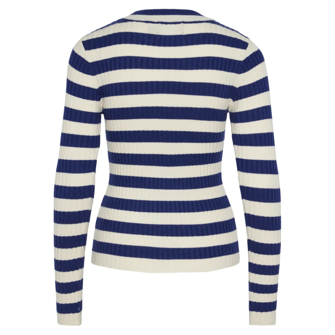 Pull en maille viscose Crista à rayures bleu Eden