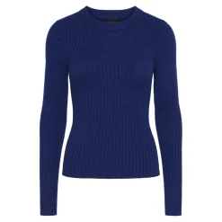 Pull en maille viscose Crista bleu Meg
