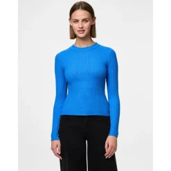 Pull en maille viscose Crista bleu clair Tia