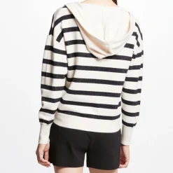 Pull femme Morgan rayé bleu marine en viscose
