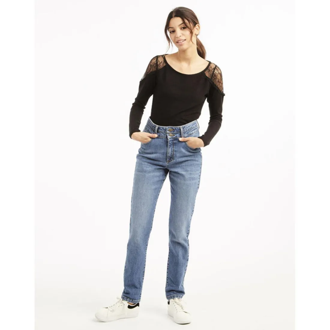 Pull femme NOIR - Naf Naf en viscose