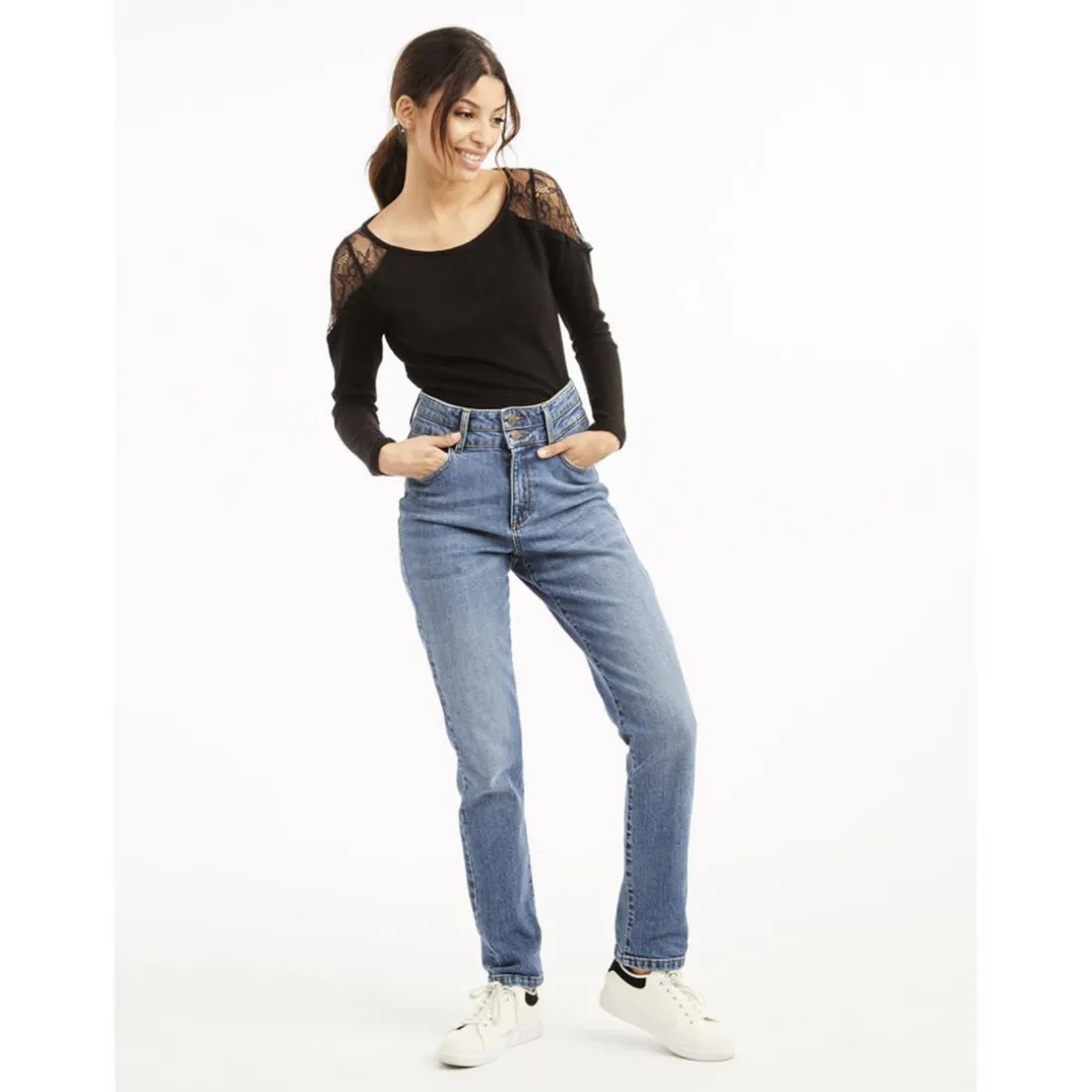 Pull femme NOIR - Naf Naf en viscose