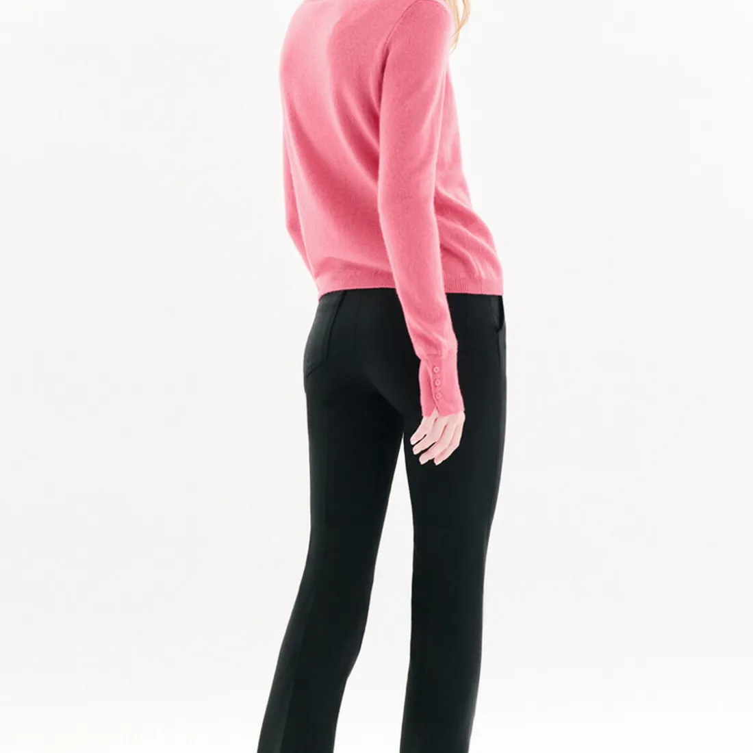 Pull femme rose en cachemire