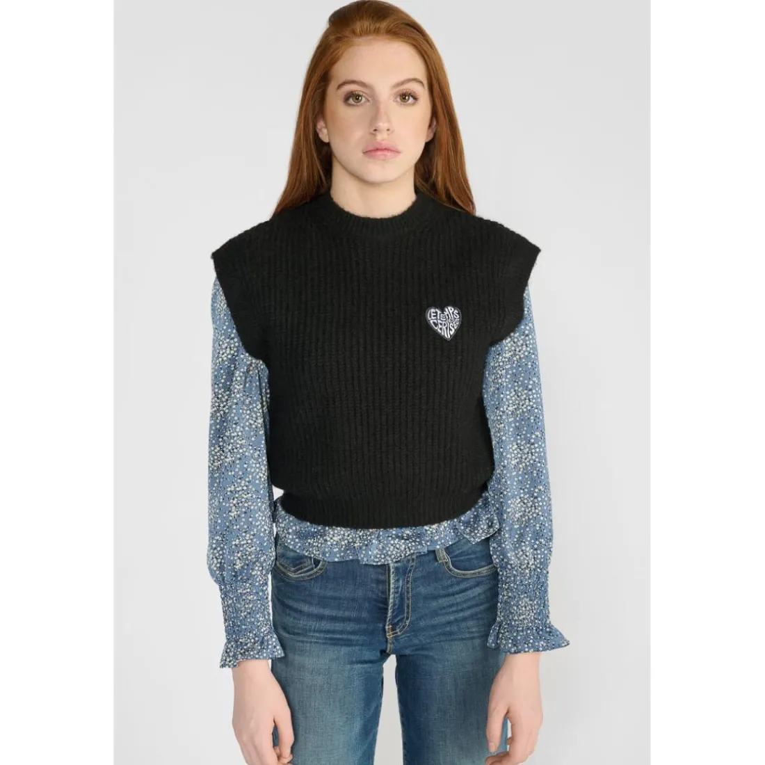 Pull fille, BELLGI noir Faye