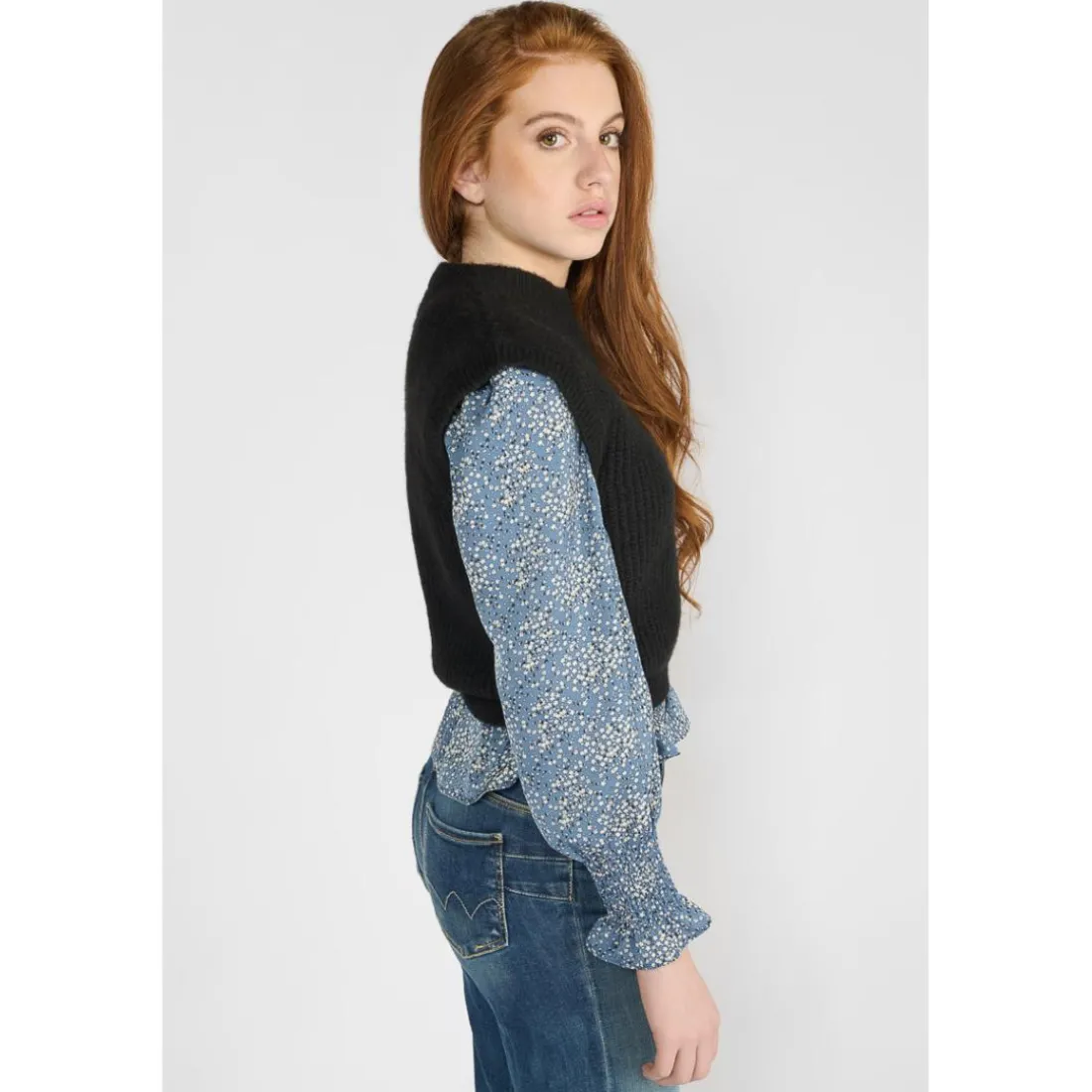 Pull fille, BELLGI noir Faye