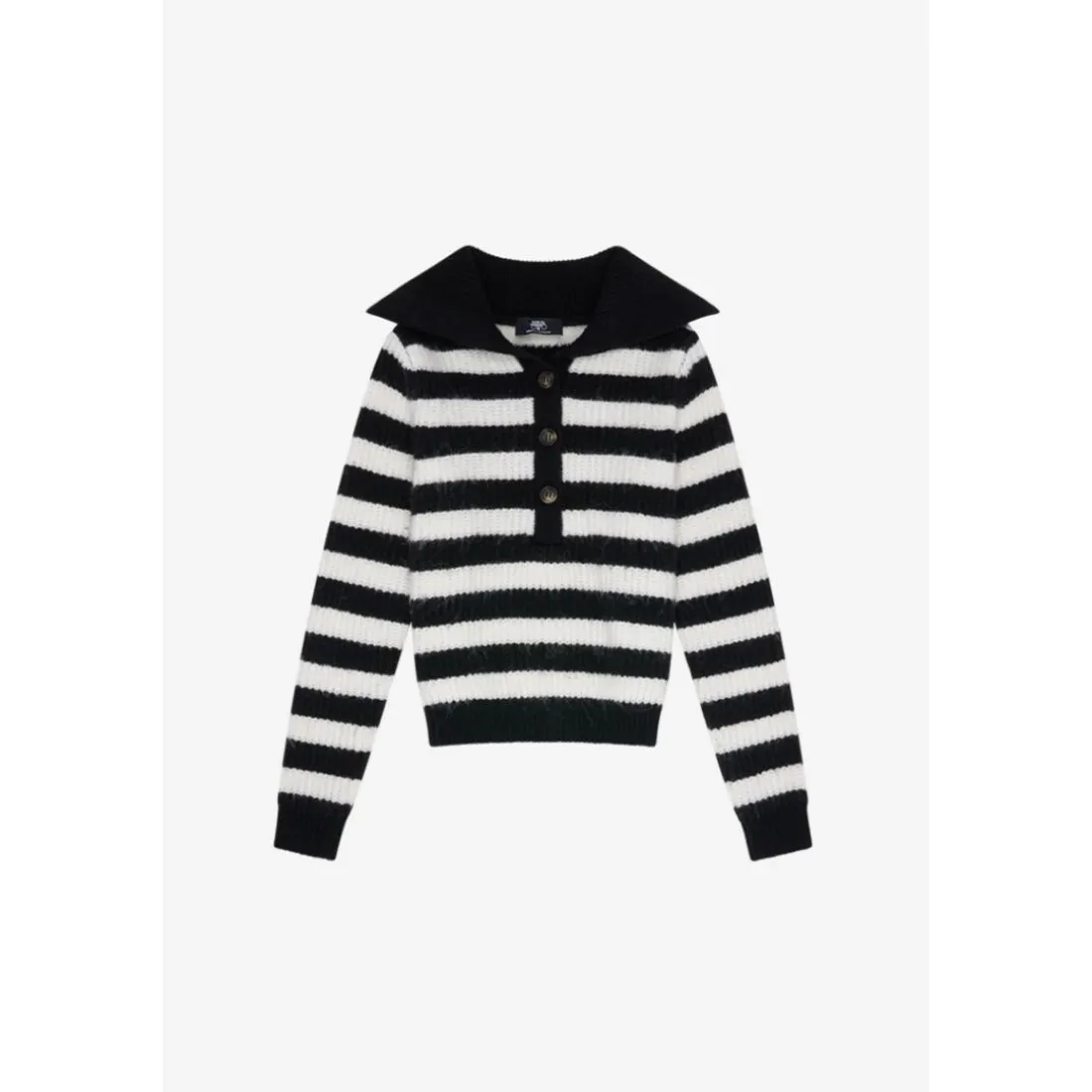 Pull fille, BOLSONGI noir Hana en coton
