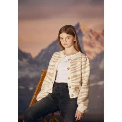 Pull fille, KARELGI marron
