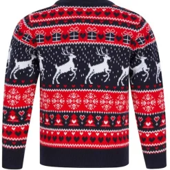 Pull Fille Noel SNOW REINDEER bleu