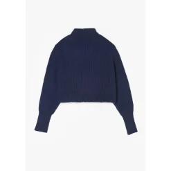 Pull fille, Saiagi bleu nuit en coton