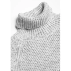 Pull fille, Saiagi gris clair en coton